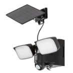 Saulės energija įkraunamas šviestuvas Leszno LED 10W 4000K Neutrali balta (Juoda)