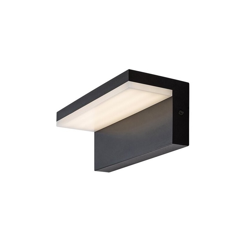 Sieninis lauko šviestuvas Zaragoza LED 10W 4000K Neutrali balta (Juoda)