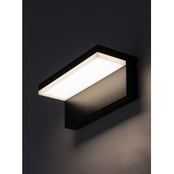 Sieninis lauko šviestuvas Zaragoza LED 10W 4000K Neutrali balta (Juoda)