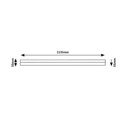 Baldinis šviestuvas Band2 LED 24W 4000K Neutrali balta (Juoda)