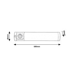 Baldinis šviestuvas Soft2 LED 8W 4000K Neutrali balta (Sidabro)