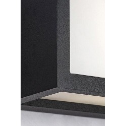Sieninis lauko šviestuvas Lublin LED 10W 4000K Neutrali balta (Juoda)