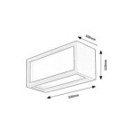 Sieninis lauko šviestuvas Lublin LED 10W 4000K Neutrali balta (Juoda)