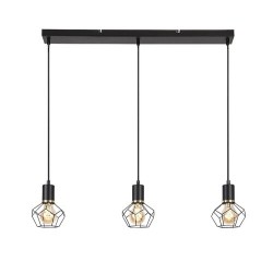 Pakabinamas šviestuvas Fran E27 3x MAX 40W (Matinė Juoda)