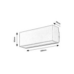 Sieninis lauko šviestuvas Mataro LED 10W 4000K Neutrali balta (Juoda)
