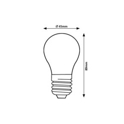 LED lemputė E27 SMD-LED 8W G45 3000K Šilta balta