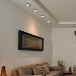 Įmontuojamas šviestuvas Lite GU10 1x MAX 50W 3000K Šilta balta (Chromo)