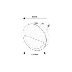 Dekoratyvinis šviestuvas Pumpkin LED 0.5W 3000K Šilta balta (Balta)