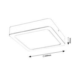 LED panelė Shaun LED 24W 4000K Neutrali balta (Balta)