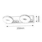 Sieninis šviestuvas Beata LED 2x 5W 4000K Neutrali balta (Chromo)
