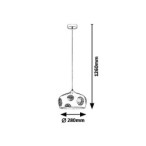 Pakabinamas šviestuvas Ginger E14 1x MAX 40W (Balta)