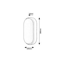 Sieninis lauko šviestuvas Hort LED 15W 4000K Neutrali balta (Juoda)