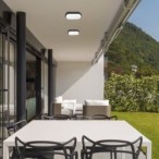 Sieninis lauko šviestuvas Hort LED 15W 4000K Neutrali balta (Juoda)