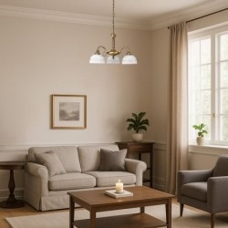 Pakabinamas šviestuvas Flossi E27 3x MAX 40W (Bronzos)