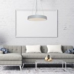 Pakabinamas šviestuvas Tesia LED 60W 3000-6000K CCT keičiama balta spalva (Sidabro)
