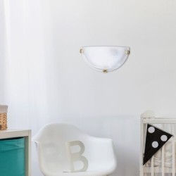 Sieninis šviestuvas Alabastro E27 1x MAX 60W (Balta)