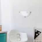 Sieninis šviestuvas Alabastro E27 1x MAX 60W (Balta)