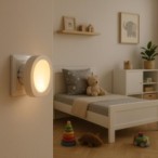 Naktinis šviestuvas Billy LED 0.5W 2700K Šilta balta (Balta)