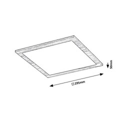 Lubinis šviestuvas Almond LED 12W 4000K Neutrali balta (Buko)