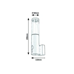 Sieninis lauko šviestuvas Katowice GU10 1x MAX 7W (Antracito)