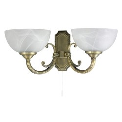 Sieninis šviestuvas Marlene E14 2x MAX 40W (Bronzos)