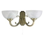 Sieninis šviestuvas Marlene E14 2x MAX 40W (Bronzos)