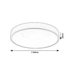 Lubinis šviestuvas Octav2 LED 24W 4000K Neutrali balta (Sidabro)