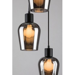 Pakabinamas šviestuvas Florian E27 5x MAX 40W (Matinė Juoda)