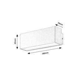 Sieninis lauko šviestuvas Mataro LED 10W 4000K Neutrali balta (Balta)