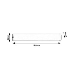 Baldinis šviestuvas Soft2 LED 8W 4000K Neutrali balta (Sidabro)