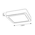 LED panelė Shaun LED 24W 4000K Neutrali balta (Juoda)