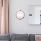 Lubinis šviestuvas Alabastro E27 2x MAX 60W (Matinė balta)