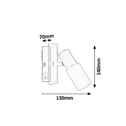 Sieninis šviestuvas Logan E14 1x MAX 40W (Chromo)