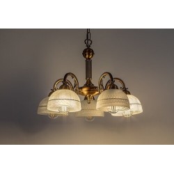 Pakabinamas šviestuvas Flossi E27 5x MAX 40W (Bronzos)
