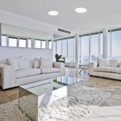 LED panelė Shaun2 LED 18W 3000K Šilta balta (Balta)