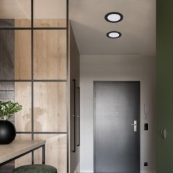 LED panelė Shaun2 LED 12W 4000K Neutrali balta (Juoda)