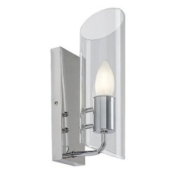 Sieninis šviestuvas Teodoro E14 1x MAX 12W (Chromo)