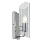Sieninis šviestuvas Teodoro E14 1x MAX 12W (Chromo)