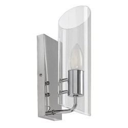 Sieninis šviestuvas Teodoro E14 1x MAX 12W (Chromo)