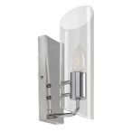 Sieninis šviestuvas Teodoro E14 1x MAX 12W (Chromo)