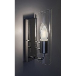 Sieninis šviestuvas Teodoro E14 1x MAX 12W (Chromo)