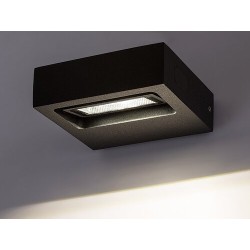 Sieninis lauko šviestuvas Ganges LED 7W 4000K Neutrali balta (Matinė Juoda)
