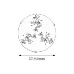 Lubinis šviestuvas Bloomy E27 (A50) 1x MAX 60W (Balta)