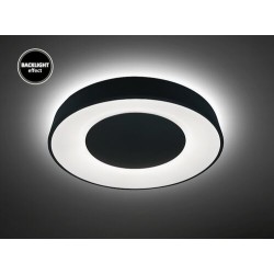 Lubinis šviestuvas Ceilo LED 38W 3000-6500K CCT keičiama balta spalva (Juoda)