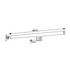 Sieninis šviestuvas Nour LED 9W 4000K Neutrali balta (Chromo)
