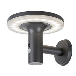 Saulės energija įkraunamas šviestuvas Alaska LED 10W 4000K Neutrali balta (Antracito)