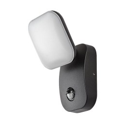 Sieninis lauko šviestuvas Odiel LED 12W 3000K Šilta balta (Juoda)