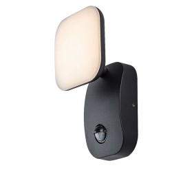Sieninis lauko šviestuvas Odiel LED 12W 3000K Šilta balta (Juoda)