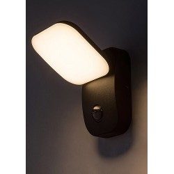 Sieninis lauko šviestuvas Odiel LED 12W 3000K Šilta balta (Juoda)