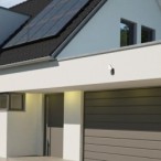 Sieninis lauko šviestuvas Odiel LED 12W 3000K Šilta balta (Juoda)